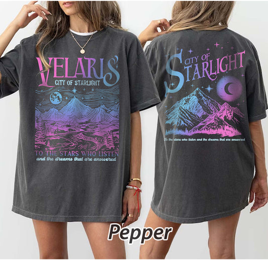Velaris City of Starlight ACOTAR Shirt, The Night Court Shirt, Bookish Gift, Court of Thorns and Roses Shirt | SJM Merch
