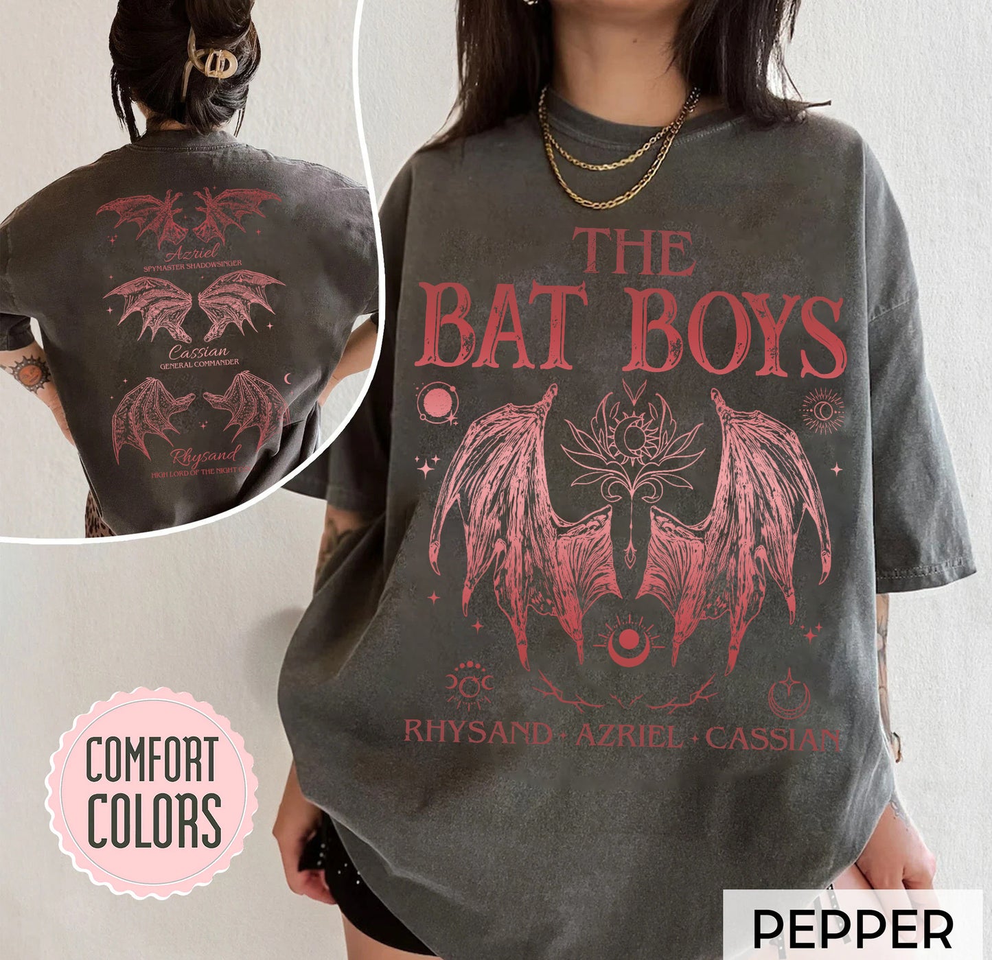 Bat Boys Shirt, Acotar Merch Shirt, Bat Boys Wings Shirt, Book Lover Shirt, Book Fandom Tee, Feyre Acotar Shirt, SJM Merch, The Night Court