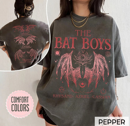 Bat Boys Shirt, Acotar Merch Shirt, Bat Boys Wings Shirt, Book Lover Shirt, Book Fandom Tee, Feyre Acotar Shirt, SJM Merch, The Night Court