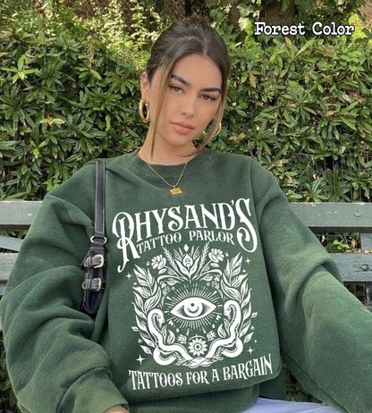 Acotar Velaris Rhysand's Tattoo Parlor Comfort Colors Shirt, Feyre And Rhysand, The Night Court Tee, Novel Series Book Lover, Bookish Gift