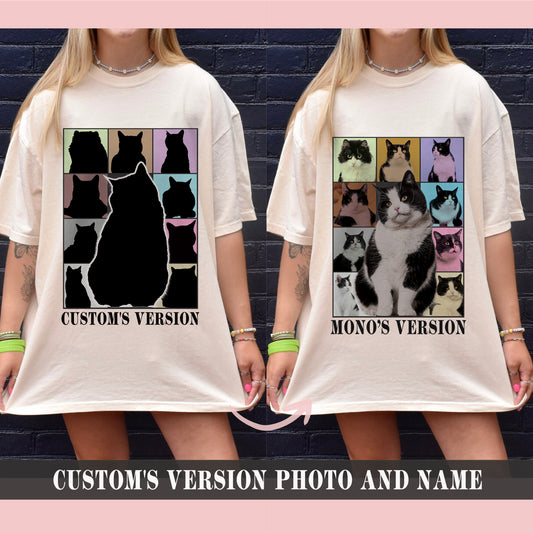 Custom Era's Tour Shirt, Custom Dog Cat Shirt, Custom Pet Portrait Shirt, Dog Cat Photo Shirt, Custom Shirt, Taylors Version