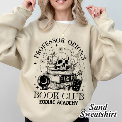 Professor Orions Book Club Zodiac Academy Merch Shirt, Gift for Book Lover, Fantasy Reader, Bookworm Merch, Gift for Her