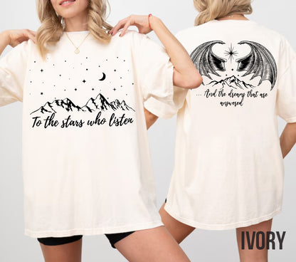 Velaris City Of Starlight Two-Sided Comfort Colors Shirt, The Night Court Shirt, SJM Shirt, Acotar Velaris Shirt