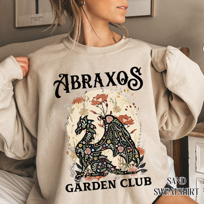 Abraxos Flower Garden Club Comfort Colors Shirt, Throne Of Glass Flower Shirt, Throne Of Glass Shirt, Fantasy Book Lover Shirt, Bookish Gift