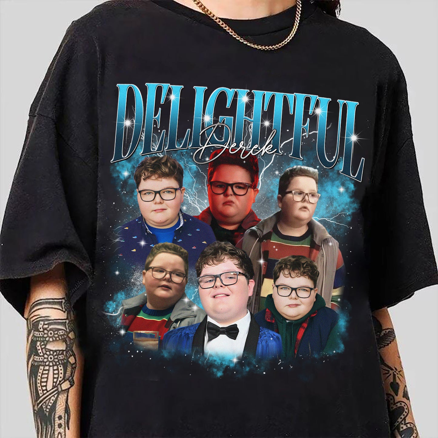 Custom Photo Bootleg Delightful Derek Shirt, Boyfriend Bootleg Tee, Customized Dog T Shirt, Custom Birthday Gift, Bachelorette Bootleg Shirt