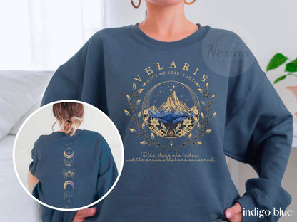Velaris  City Of Starlight 2 sides Shirt, Velaris Sweatshirt, The Night Court Shirt,SJM sweater, City of Starlight Sweater, ACOTAR T-Shirt