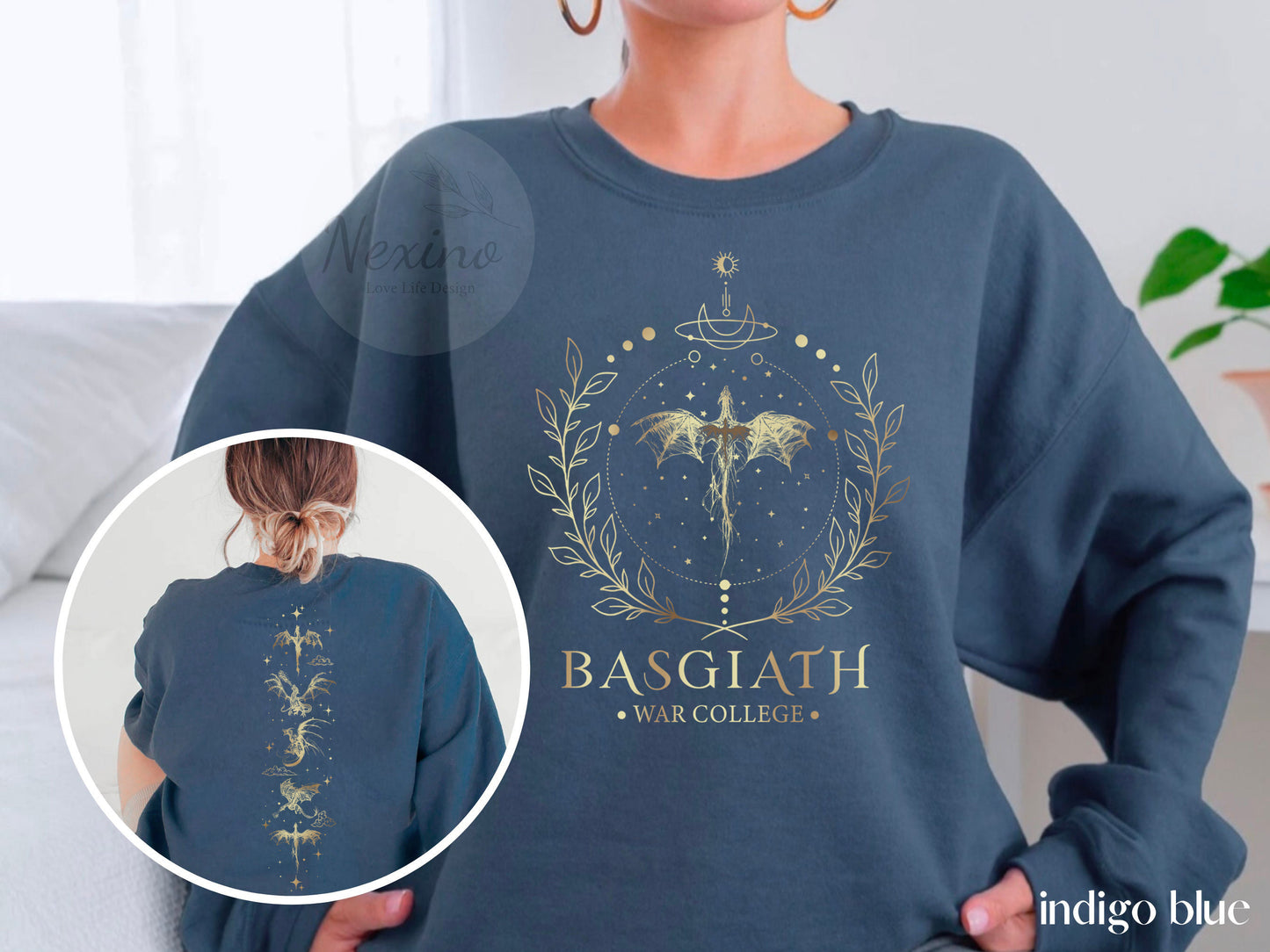 Basgiath War College 2-Sided Sweatshirt, Fourth Wing Comfort colors Shirt, Dragon Rider Shirt, Rebecca Yoros, Fourth Wing, Violet Sorrengail