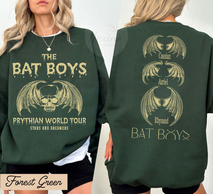 The Bat Boys Double Side Shirt, the Bat Boys the Night Court Acotar Shirt, Acotar the Bat Boys, Acotar Shirt Azriel, Acotar Shirt Azriel