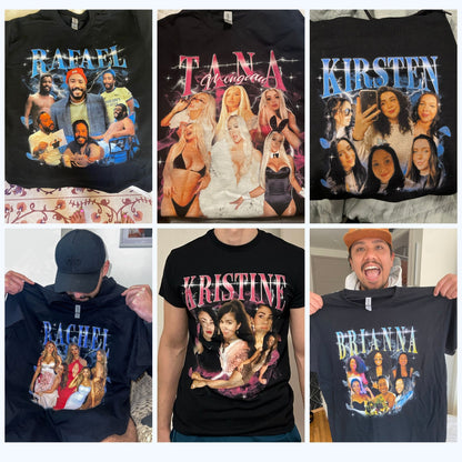 Custom Your Own Bootleg Tee, Retro Custom Bootleg Rap Tee, Custom Bootleg, Custom Your Photo, Insert Your Design, Vintage Graphic 90s Tshirt