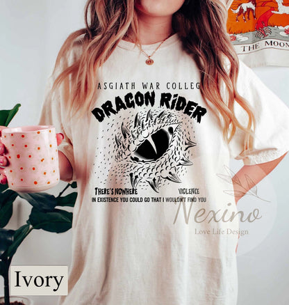 Fourth Wing Shirt, Dragon Rider Shirt, Rebecca Yarros Tee, Violet Sorrengail, Xaden Riorson, Romantasy Fantasy, Bookish Sweatshirt, Gifts For Readers
