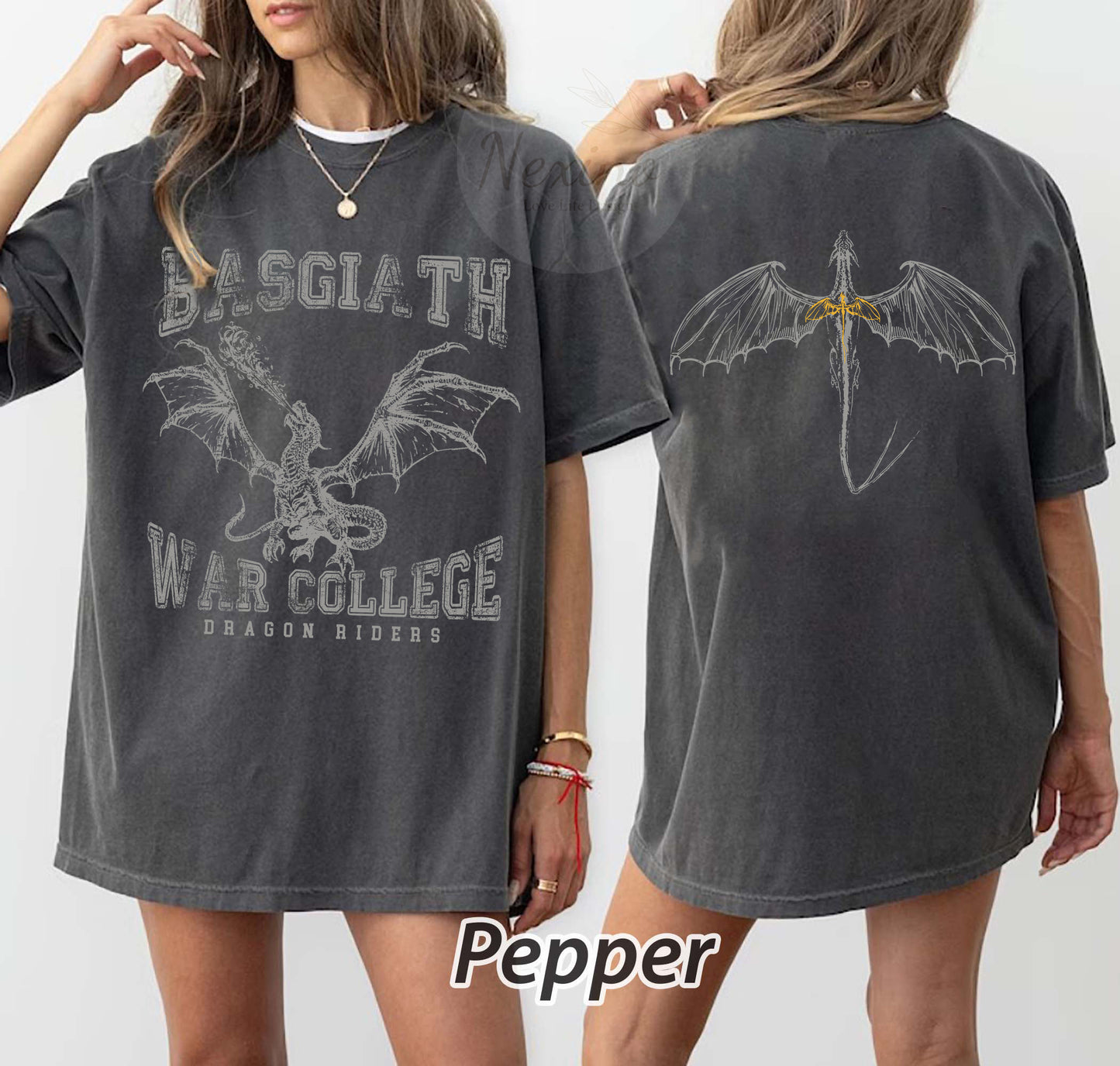 Fourth Wing Double-Sided Sweater, Basgiath War College Sweatshirt, Fourth Wing Shirt, Dragon Rider Shirt, Bookish Shirt, The Empyrean Series Booktok