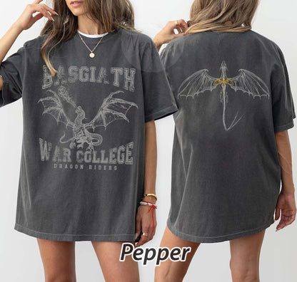 Fourth Wing Double-Sided Sweater, Basgiath War College Sweatshirt, Fourth Wing Shirt, Dragon Rider Shirt, Bookish Shirt, The Empyrean Series Booktok