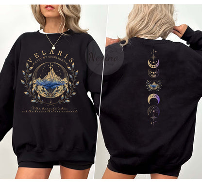 Velaris  City Of Starlight 2 sides Shirt, Velaris Sweatshirt, The Night Court Shirt,SJM sweater, City of Starlight Sweater, ACOTAR T-Shirt