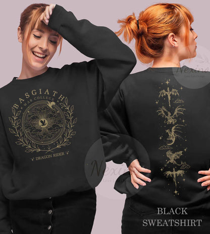Fourth Wing Double-Sided Shirt, Rebecca Yoros Basgiath War College Shirt, Fourth Wing Shirt, Dragon Rider Shirt, Bookish Shirt, Vintage Basgiath War College Shirt