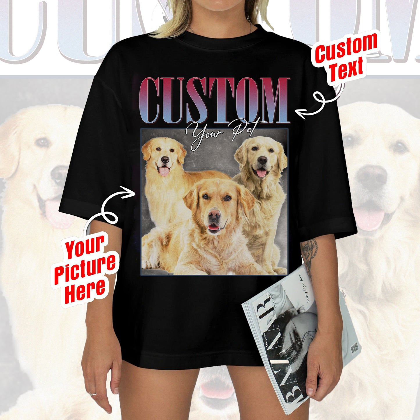 Custom Bootleg Rap Tee, Custom Dog Bootleg Shirt, Custom Dog Shirt, Personalized Dog Bootleg Shirt, Custom Dog's Version, Dog Shirt