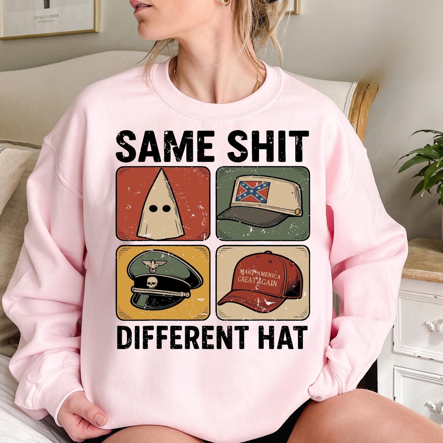 Same Shit Different Hat Shirt, Anti Trump Political Shirt, Funny Protest Graphic Tee, Dark Humor Statement Shirt, Same Shit Shirt