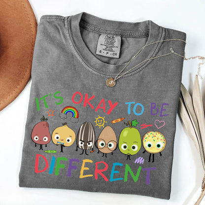 It's Okay To Be Different Shirt, Autism Awareness Tee, Teacher Autism Sweater, The Good Egg Sweatshirt, Positive Comfort Colors T-Shirt
