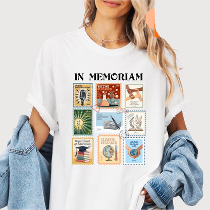 Retro In Memoriam Sweatshirt, Pro Democracy T-Shirt, Anti Fascism Tee, Resist Protest Shirt, Liberal Political Graphic Tee, Activism Shirt