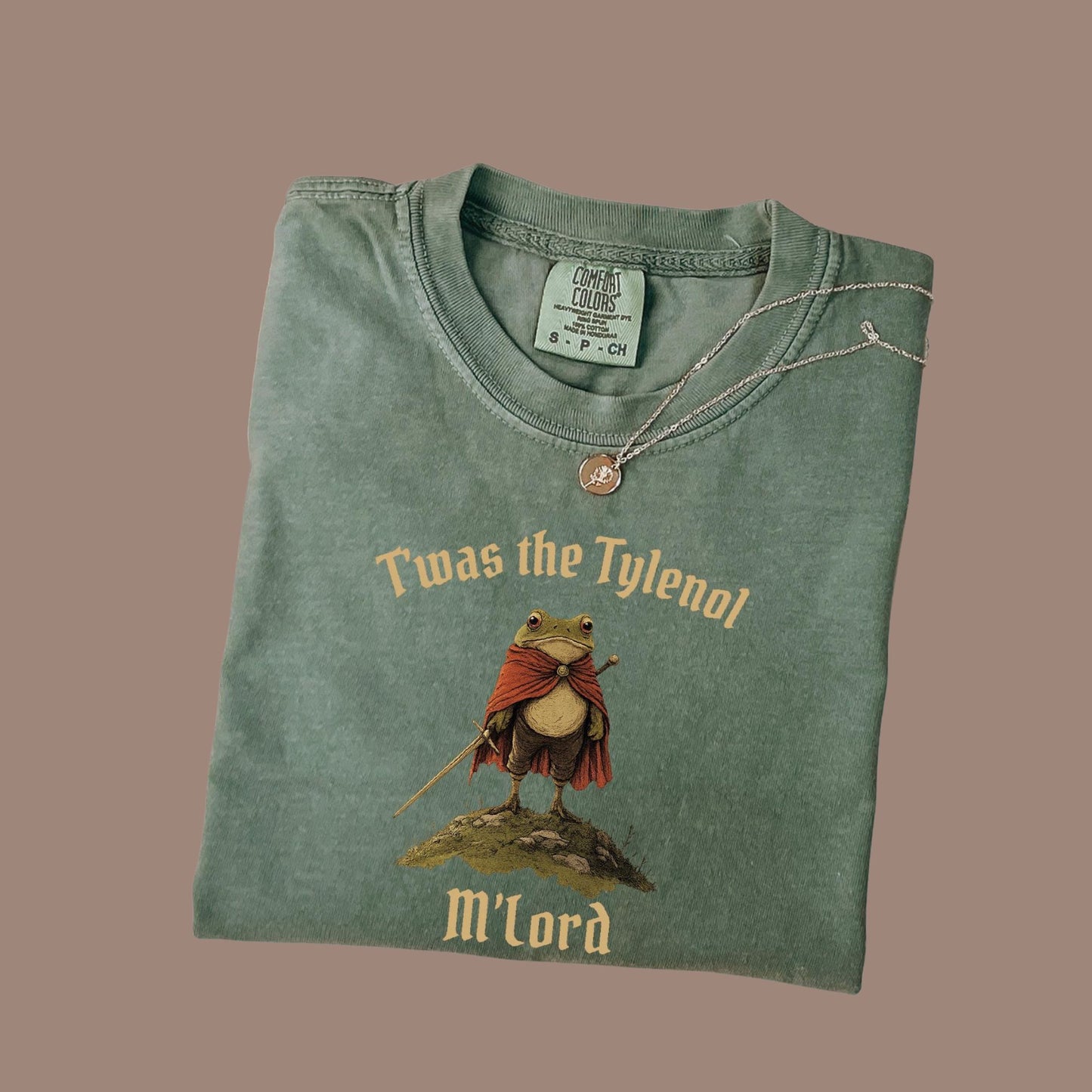Twas the Tylenol M'lord Comfort Colors® T-Shirt, Tylenol Shirt, Anti RFK Jr Frog Liberal T-Shirt, Anti Trump Tee, Vaccine Awareness Shirt