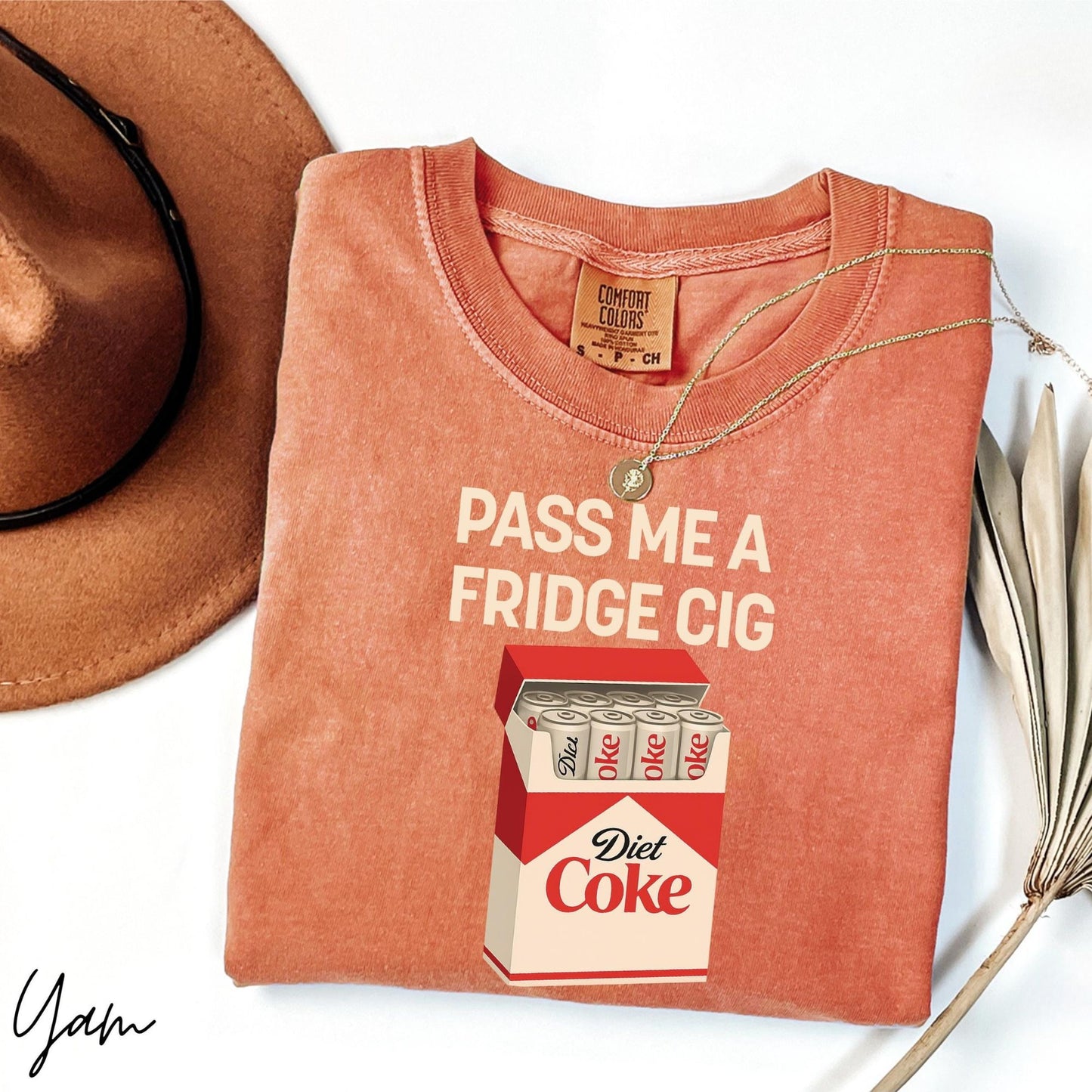 Pass Me A Fridge Cig Shirt, Diet Coke Lover Shirt, Beverage Humor Shirt, Retro Soda Drink Comfort Colors Shirt, Quirky Caffeine Addict Shirt