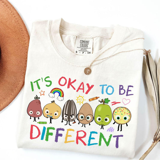 It's Okay To Be Different Shirt, Autism Awareness Tee, Teacher Autism Sweater, The Good Egg Sweatshirt, Positive Comfort Colors T-Shirt