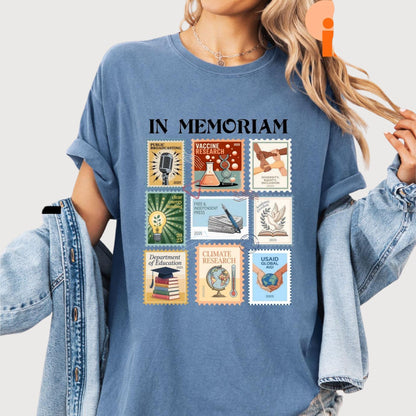 Retro In Memoriam Sweatshirt, Pro Democracy T-Shirt, Anti Fascism Tee, Resist Protest Shirt, Liberal Political Graphic Tee, Activism Shirt
