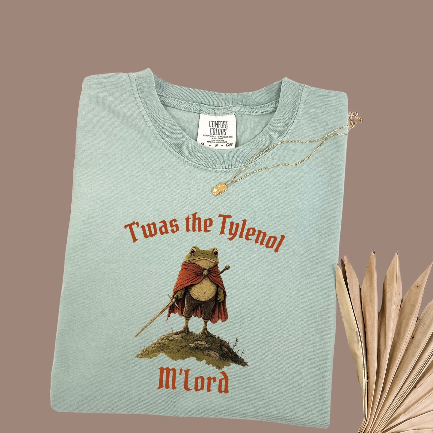 Twas the Tylenol M'lord Comfort Colors® T-Shirt, Tylenol Shirt, Anti RFK Jr Frog Liberal T-Shirt, Anti Trump Tee, Vaccine Awareness Shirt