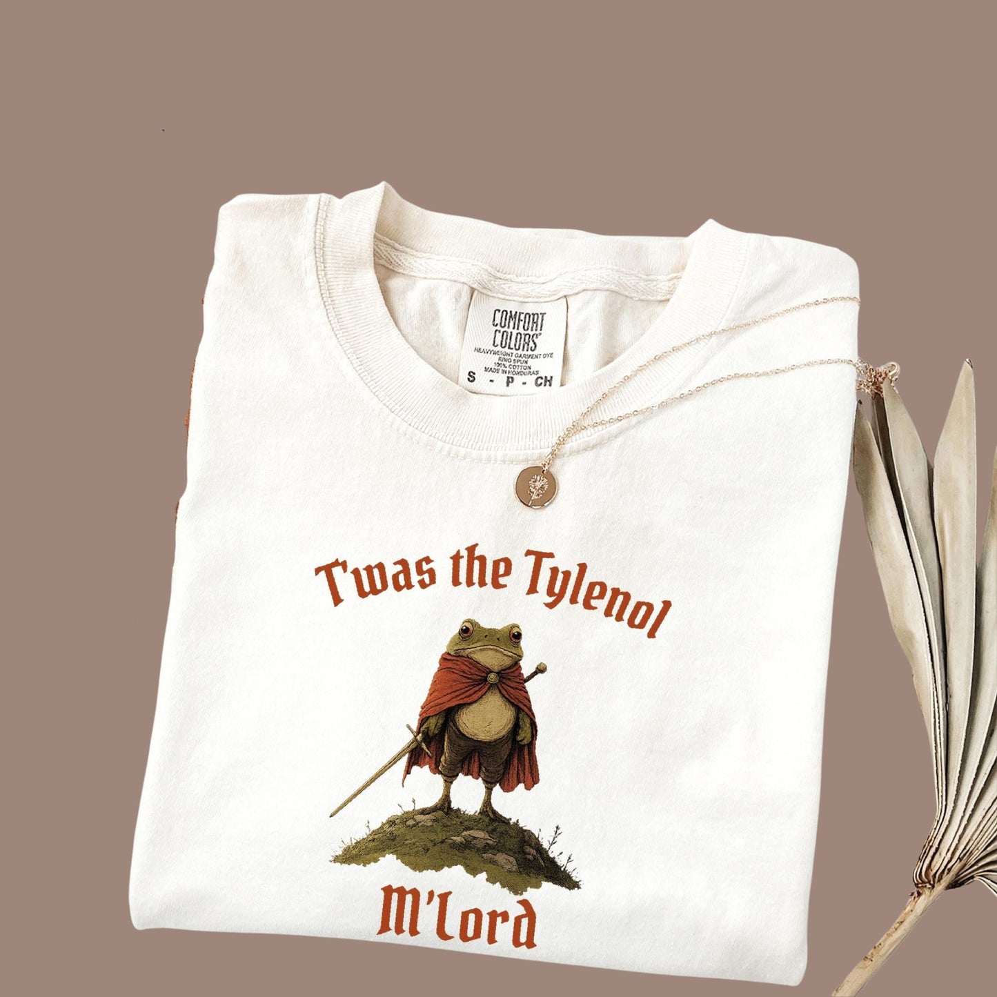 Twas the Tylenol M'lord Comfort Colors® T-Shirt, Tylenol Shirt, Anti RFK Jr Frog Liberal T-Shirt, Anti Trump Tee, Vaccine Awareness Shirt