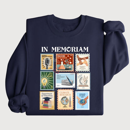 Retro In Memoriam Sweatshirt, Pro Democracy T-Shirt, Anti Fascism Tee, Resist Protest Shirt, Liberal Political Graphic Tee, Activism Shirt