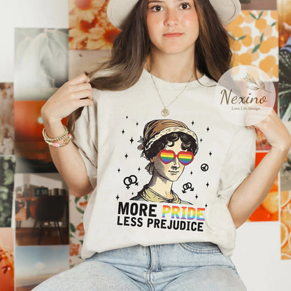 More Pride Less Prejudice Shirt, Proud Ally T-Shirt, Pride Shirt,Human Rights Shirt, Equality Shirt, LGBTQ Pride Present, Awareness Shirt