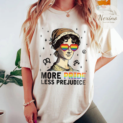 More Pride Less Prejudice Shirt, Proud Ally T-Shirt, Pride Shirt,Human Rights Shirt, Equality Shirt, LGBTQ Pride Present, Awareness Shirt