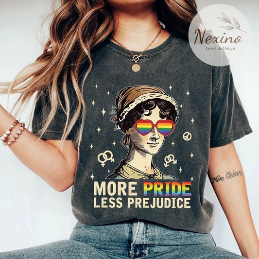 More Pride Less Prejudice Shirt, Proud Ally T-Shirt, Pride Shirt,Human Rights Shirt, Equality Shirt, LGBTQ Pride Present, Awareness Shirt