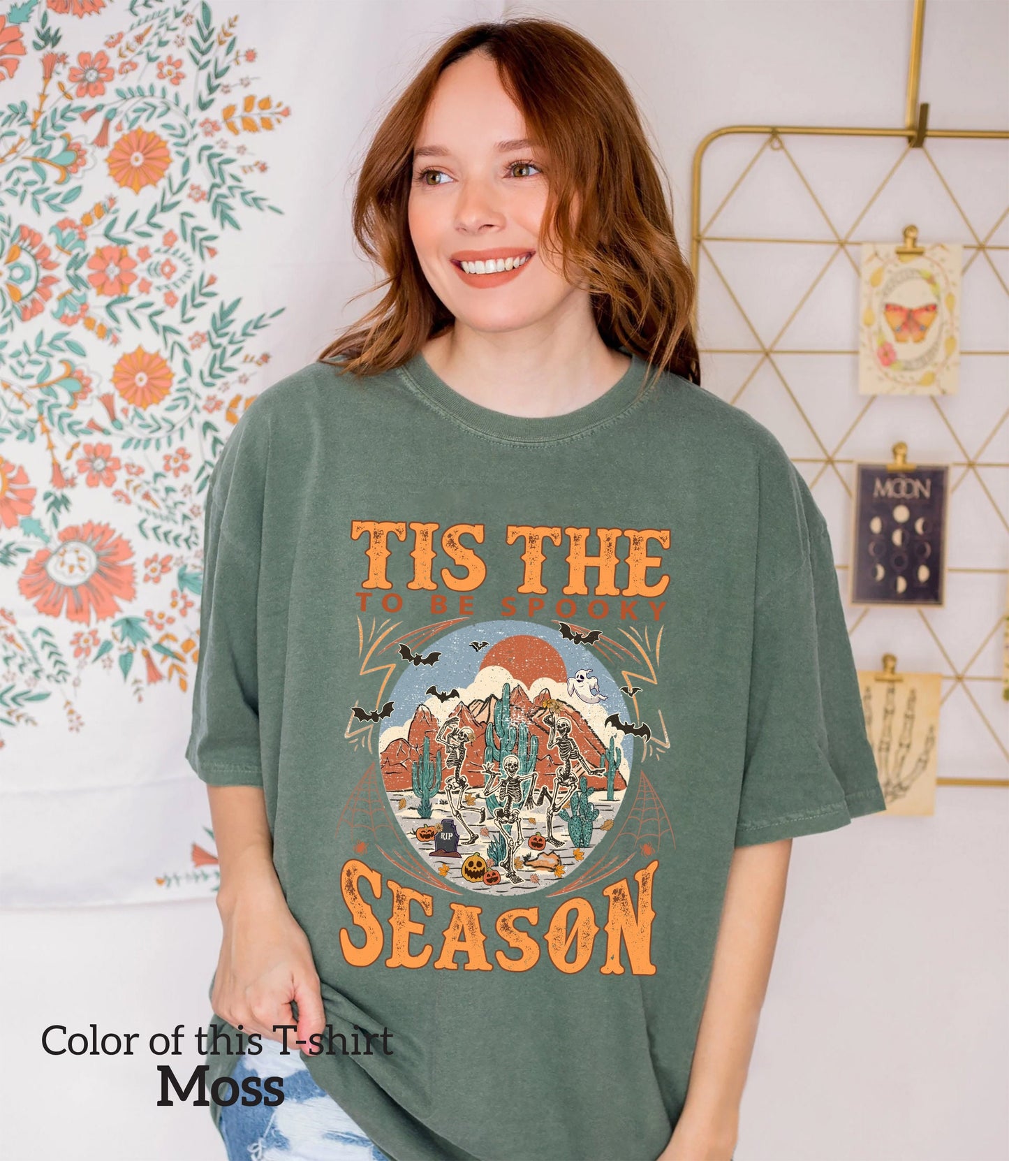 Tis The Season To Be Spooky, Tis The Season Halloween Sweatshirt Witch Shirt Skeleton Fall Halloween Crewneck Fall Shirts Spooky Season Shirt Pumpkin