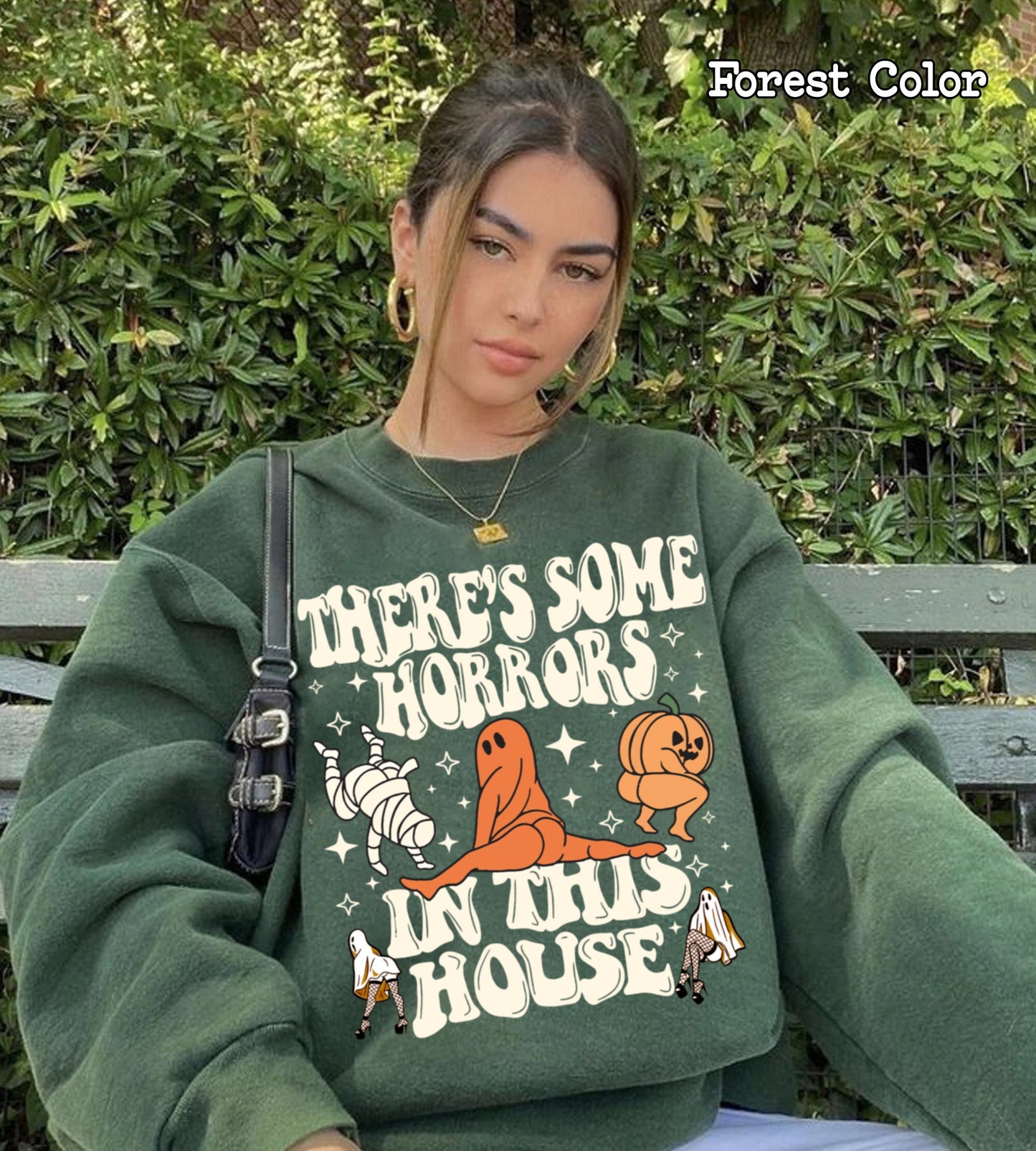 There’s Some Horrors In This House Shirt, Halloween Pumpkin Shirt, Funny Halloween Shirt, Halloween Gifts, Spooky Season Halloween Shirt