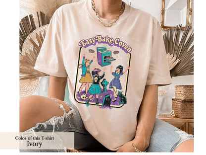 Vintage Easy Bake Coven 90s Horror Movie Fan, Vintage Retro Halloween Tshirt, Scary Halloween Crewneck, Witchy Vibes Hoodie, Spooky Season