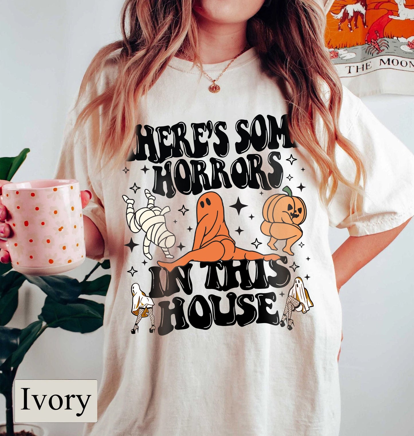 There’s Some Horrors In This House Shirt, Halloween Pumpkin Shirt, Funny Halloween Shirt, Halloween Gifts, Spooky Season Halloween Shirt