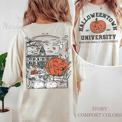 Halloween Town and Chill Shirt Halloween Party Shirt Halloween Sweatshirt Halloween Town Fall Halloween Costume Halloweentown Pumpkin Shirt