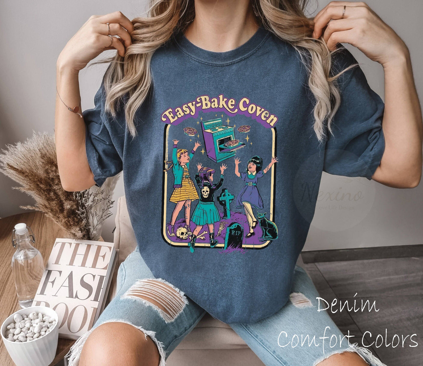 Vintage Easy Bake Coven 90s Horror Movie Fan, Vintage Retro Halloween Tshirt, Scary Halloween Crewneck, Witchy Vibes Hoodie, Spooky Season