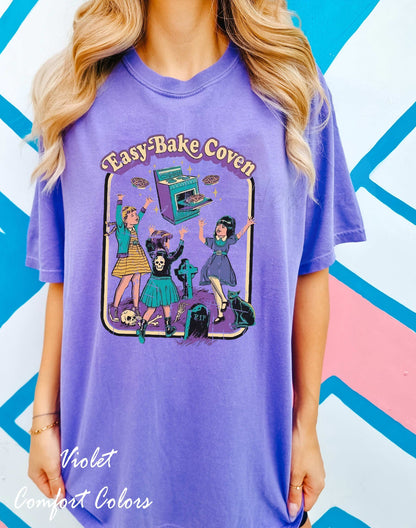 Vintage Easy Bake Coven 90s Horror Movie Fan, Vintage Retro Halloween Tshirt, Scary Halloween Crewneck, Witchy Vibes Hoodie, Spooky Season