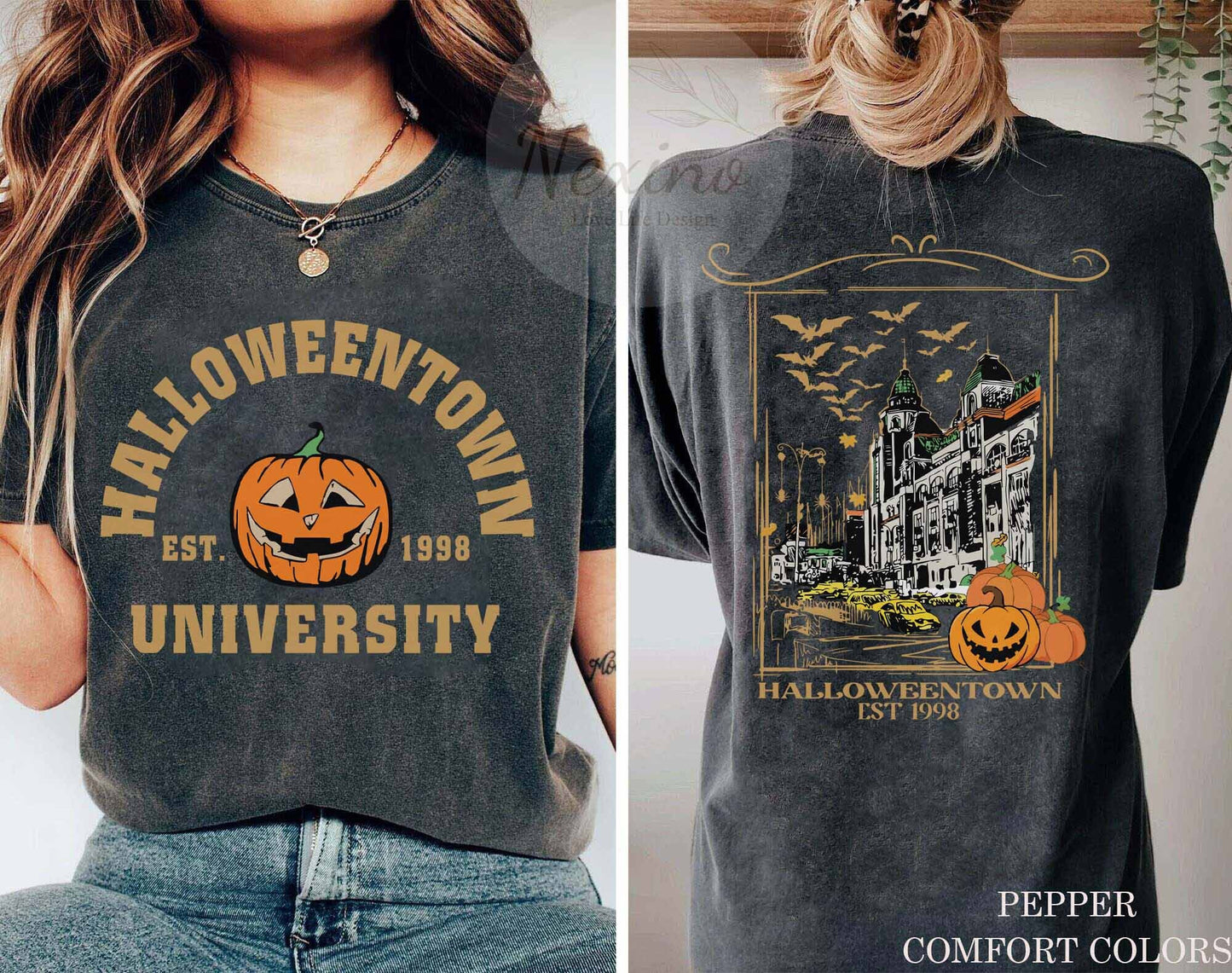 Halloweentown University Sweatshirt, Vintage Halloween Sweater, Halloween Town Shirt, Retro Halloweentown Sweatshirt, Fall Sweatshirt Gift