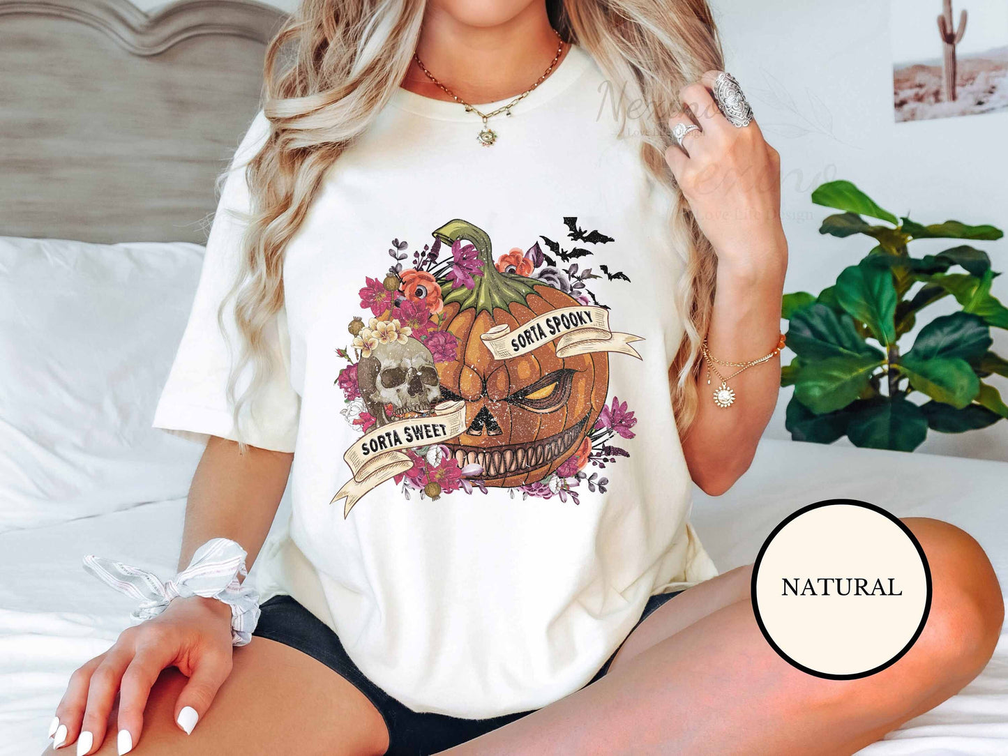 Sorta Sweet Sorta Spooky Pumpkin Shirt Halloween Gift ,Spooky Season Outfit, Fall Shirt, Spooky Vibes Clothing,Pumpkin Tee,Halloween Tshirt