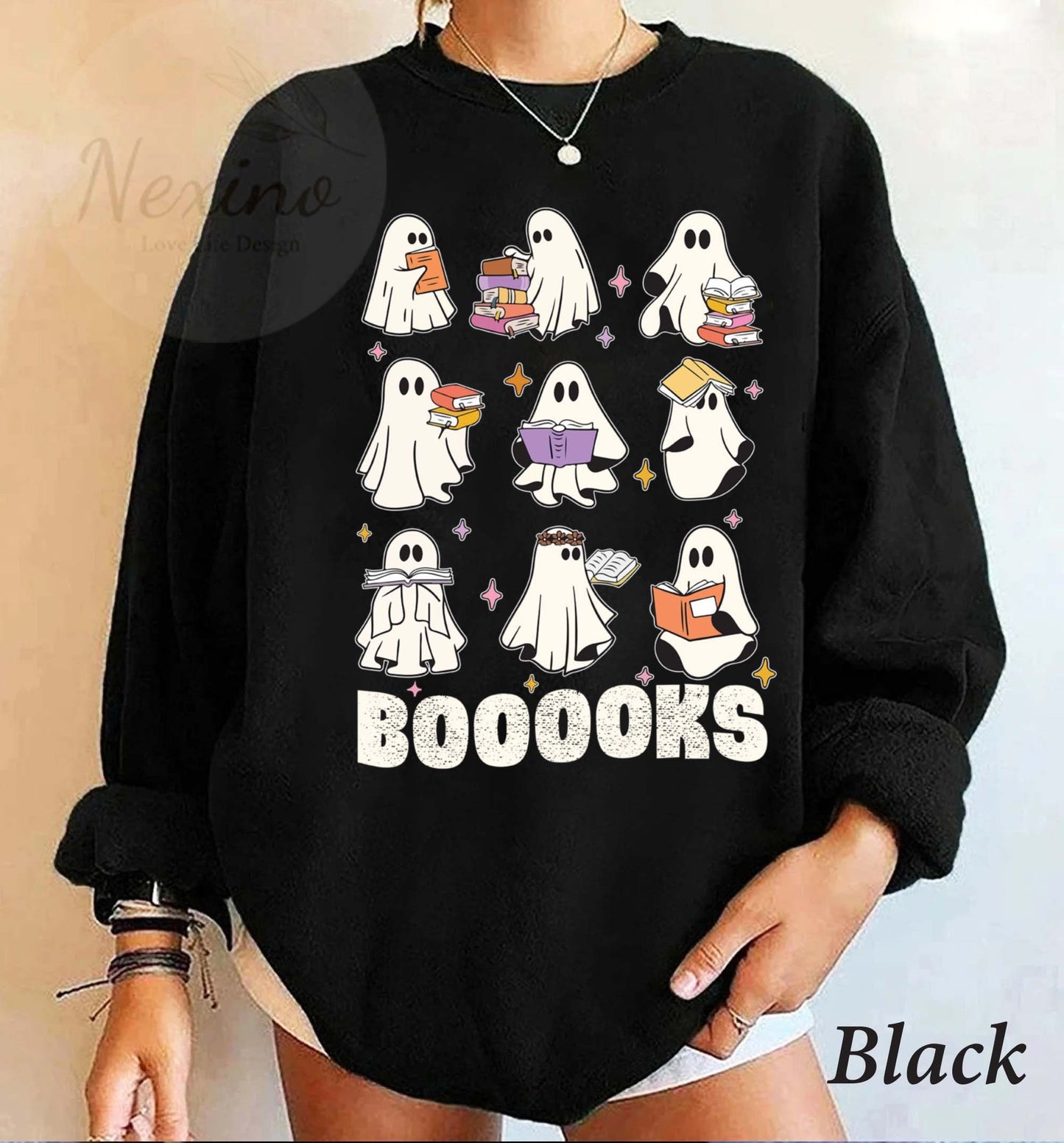 Ghost Reading Shirt Teacher Halloween Shirt, Librarian Shirt, Book Lover Tshirt, Reading Shirt, Teacher Shirt, Halloween School Shirt