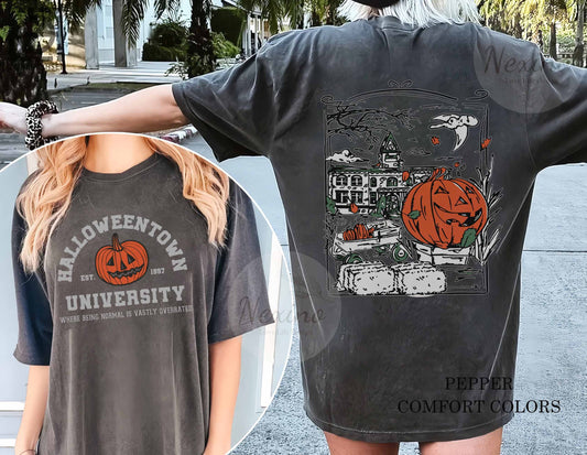 Halloween Town and Chill Shirt Halloween Party Shirt Halloween Sweatshirt Halloween Town Fall Halloween Costume Halloweentown Pumpkin Shirt