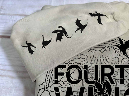 Basgiath War College Sleeve Printed Shirt, Fourth Wing Shirt, Dragon Rider Shirt, Bookish Shirt, Vintage Basgiath War College, Rebecca Yarros, The Empyrian Series