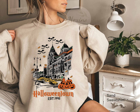 Halloweentown Shirt, Halloween Town Shirt, Vintage Halloween Sweater, Halloweentown University Shirt, Halloween Sweatshirt