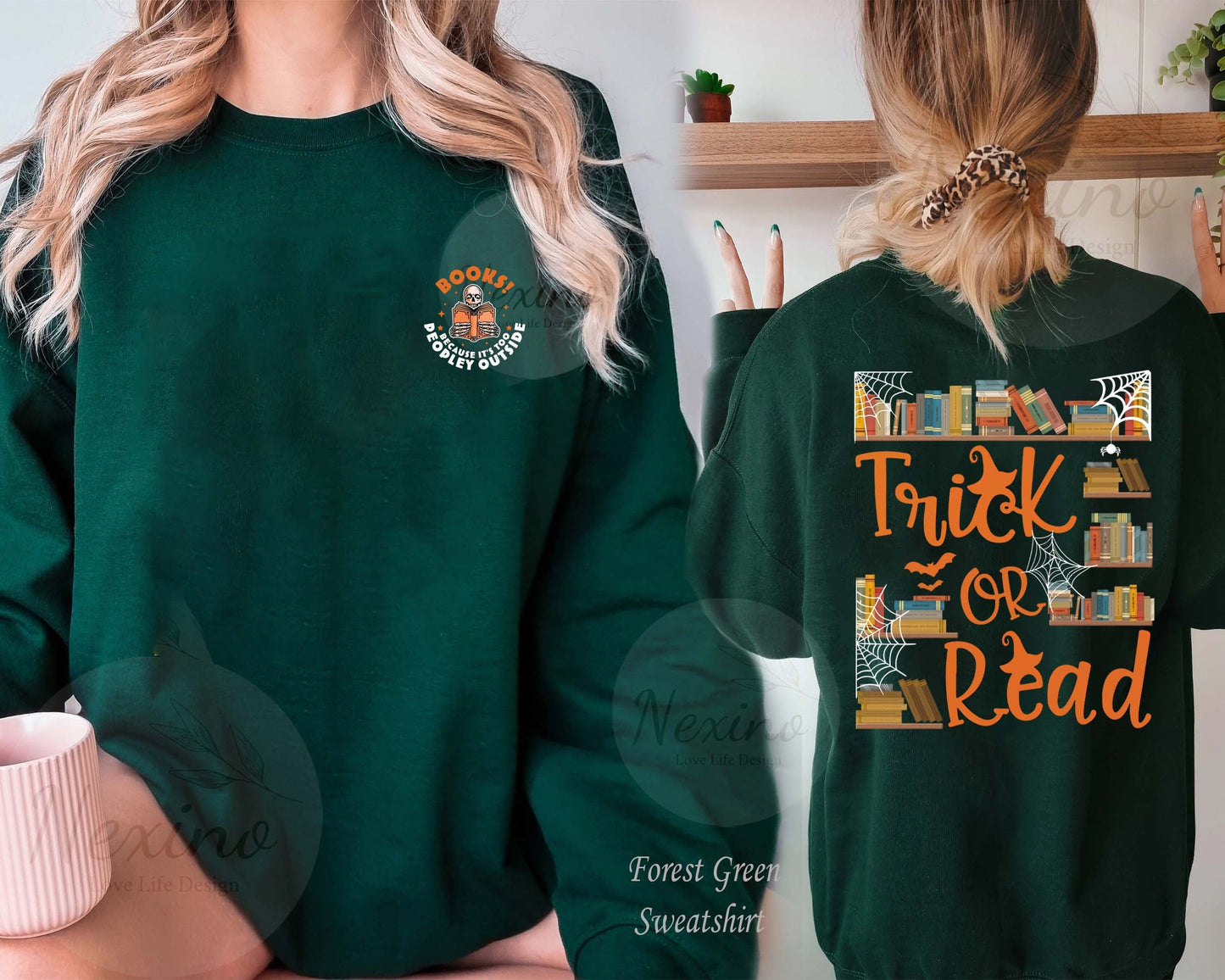 Trick Or Read Sweatshirt, Halloween Library shirt, Teacher Halloween Shirt, Book Lover Shirt, Halloween Shirt For Teacher, Halloween Reading shirt, Book Club shirt