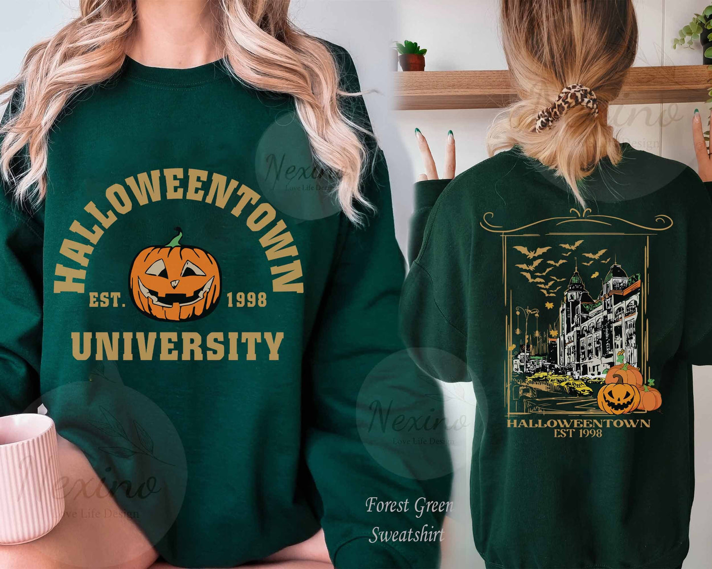 Halloweentown University Sweatshirt, Vintage Halloween Sweater, Halloween Town Shirt, Retro Halloweentown Sweatshirt, Fall Sweatshirt Gift