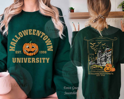 Halloweentown University Sweatshirt, Vintage Halloween Sweater, Halloween Town Shirt, Retro Halloweentown Sweatshirt, Fall Sweatshirt Gift