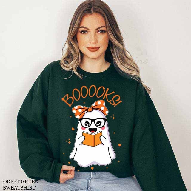 Retro Ghost Book Reading Shirt Halloween Teacher Shirt, Read More Books, Ghosts Reading Shirt, Librarian Shirt, Spooky Teacher Ghost