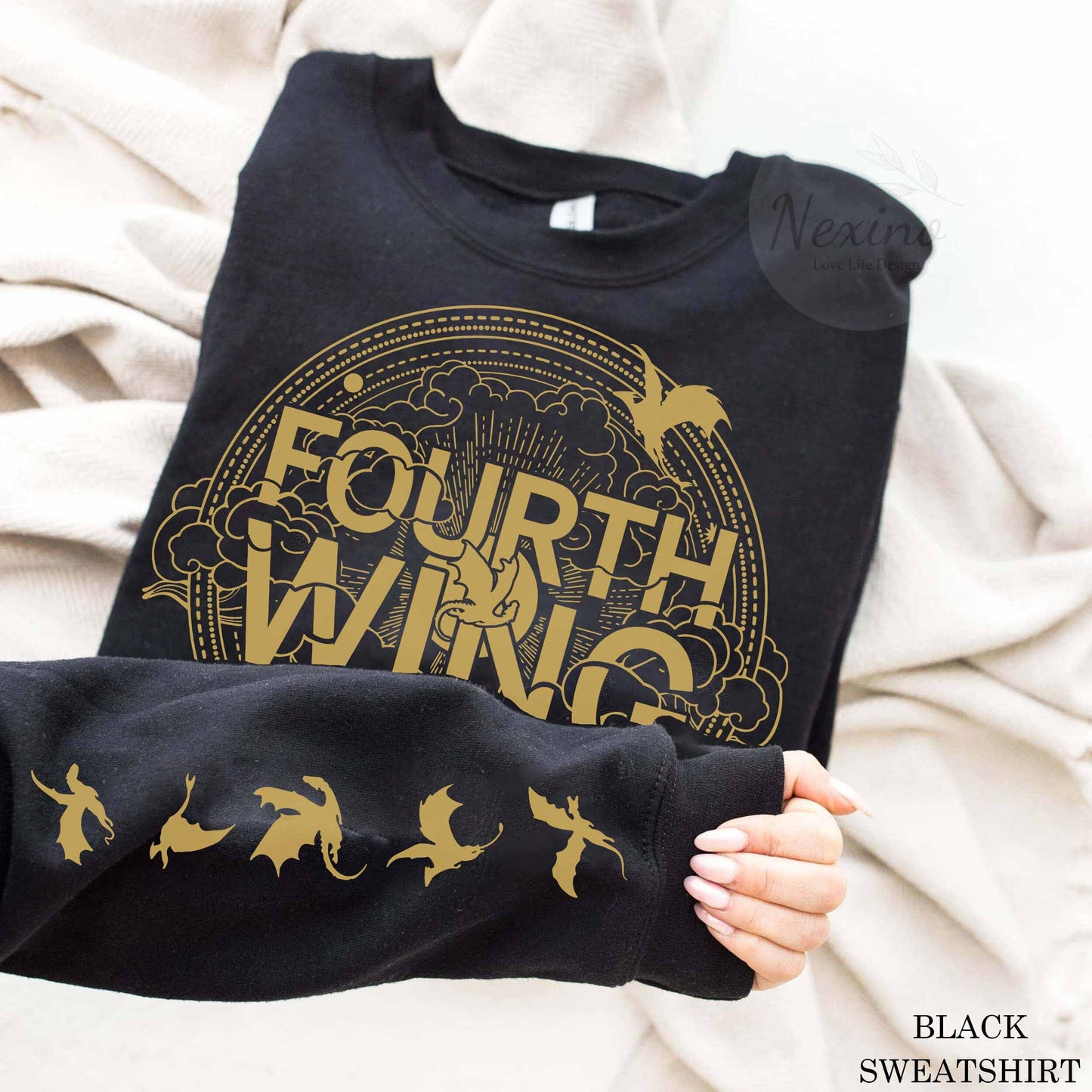 Basgiath War College Sleeve Printed Shirt, Fourth Wing Shirt, Dragon Rider Shirt, Bookish Shirt, Vintage Basgiath War College, Rebecca Yarros, The Empyrian Series